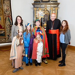 Sternsinger beim Kardinal / Erzdiözese Wien/ Schönlaub