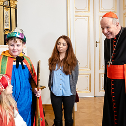 Sternsinger beim Kardinal / Erzdiözese Wien/ Schönlaub